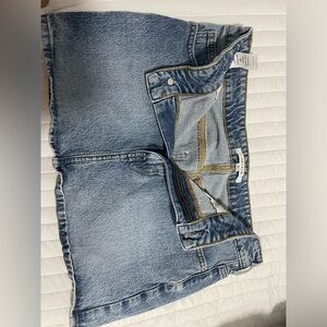 PacSun Eco Light Blue Stretch Mid Rise Denim Mini Skirt , size 27